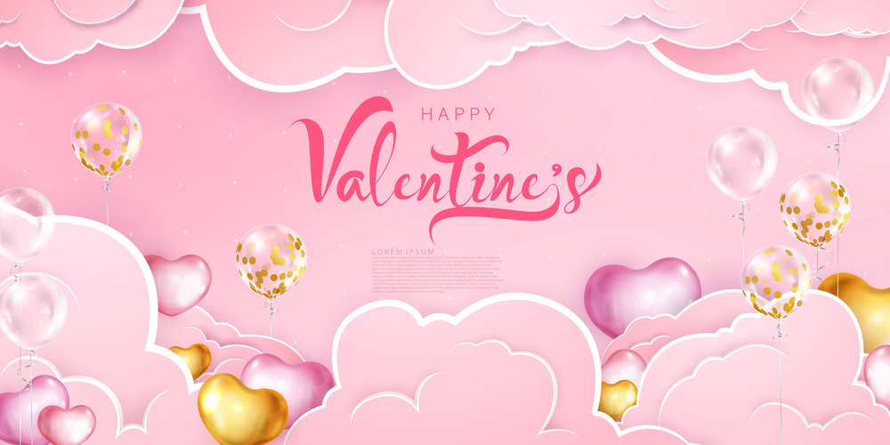 Happy valentines Day, background Celebration Vector illustration.