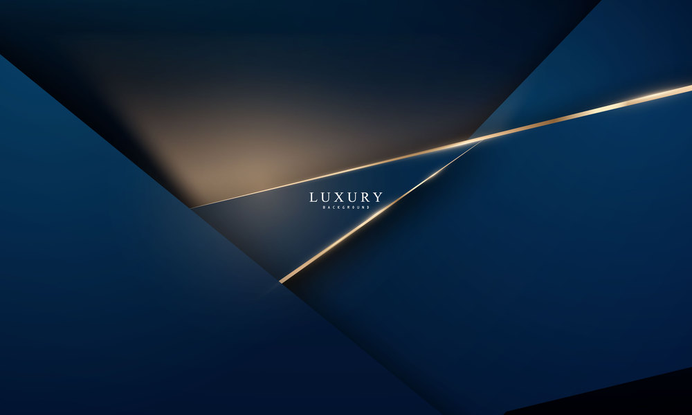 Abstract background goldblue poster beauty with VIP luxury dynamic.
