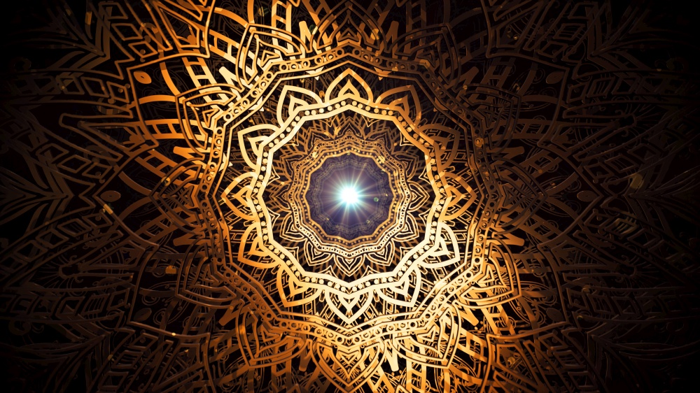 3D illustration Background for advertising and wallpaper in islamic pattern and ramadan scene. 3D rendering in festival concept.