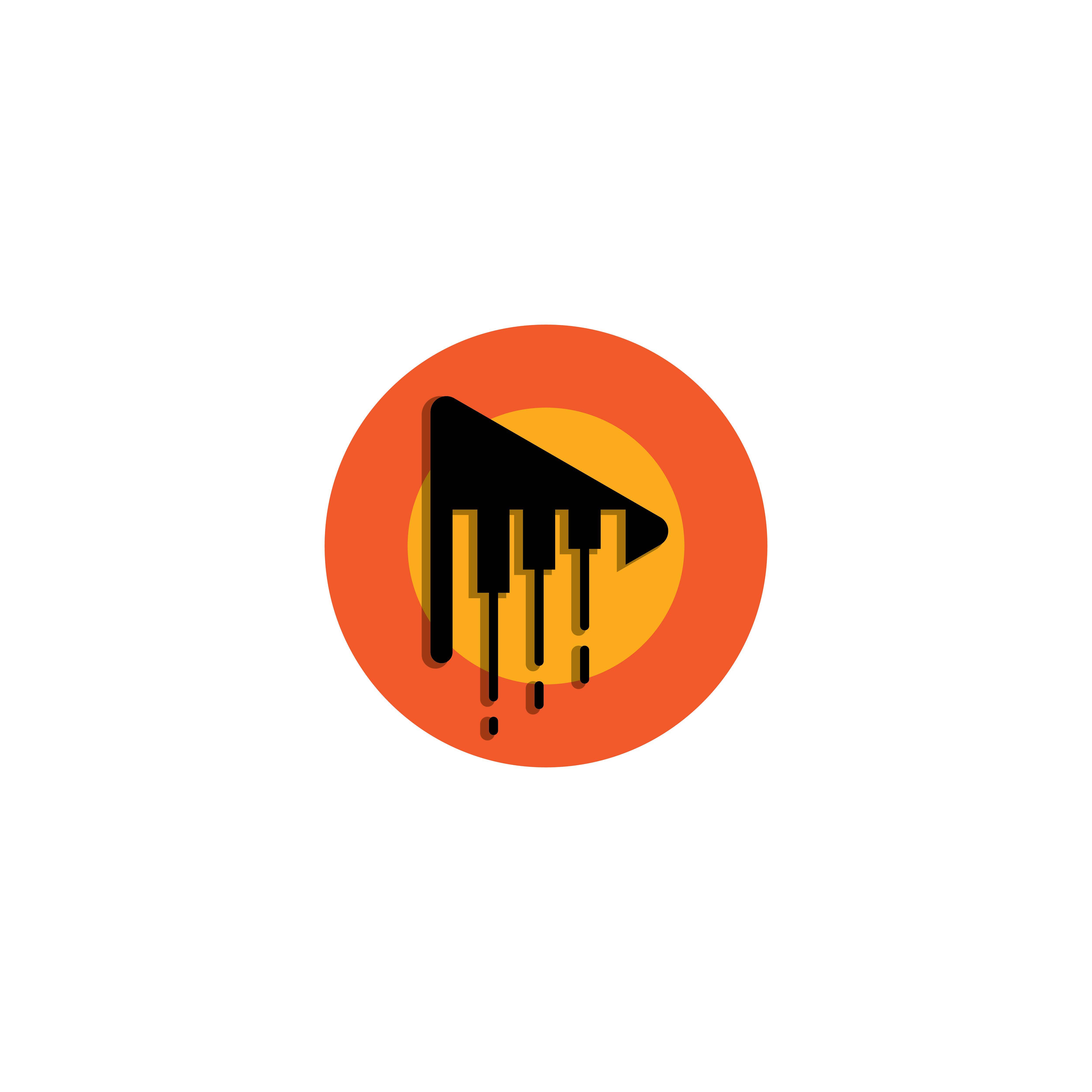 Piano logo template vector icon design