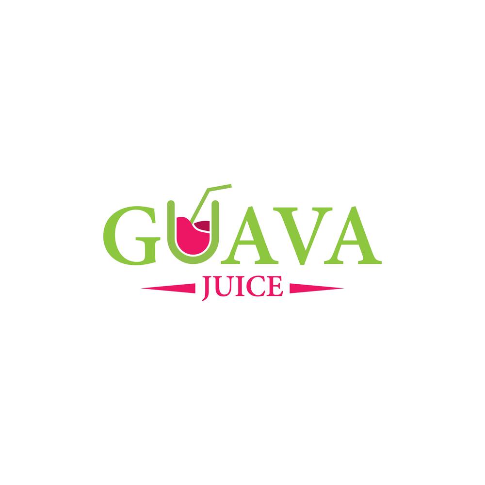Guava juice  logo template vector icon design