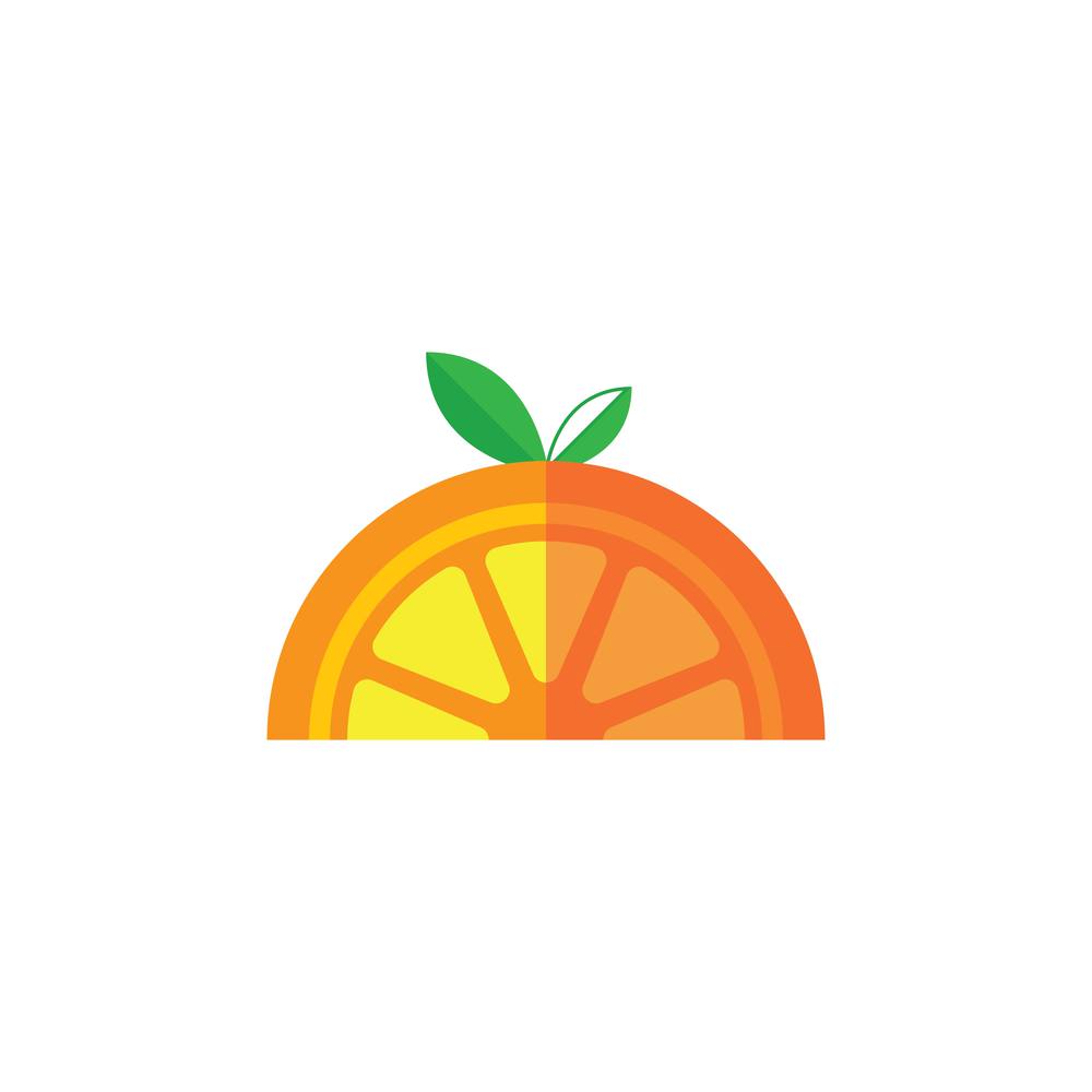 Orange logo vector icon design