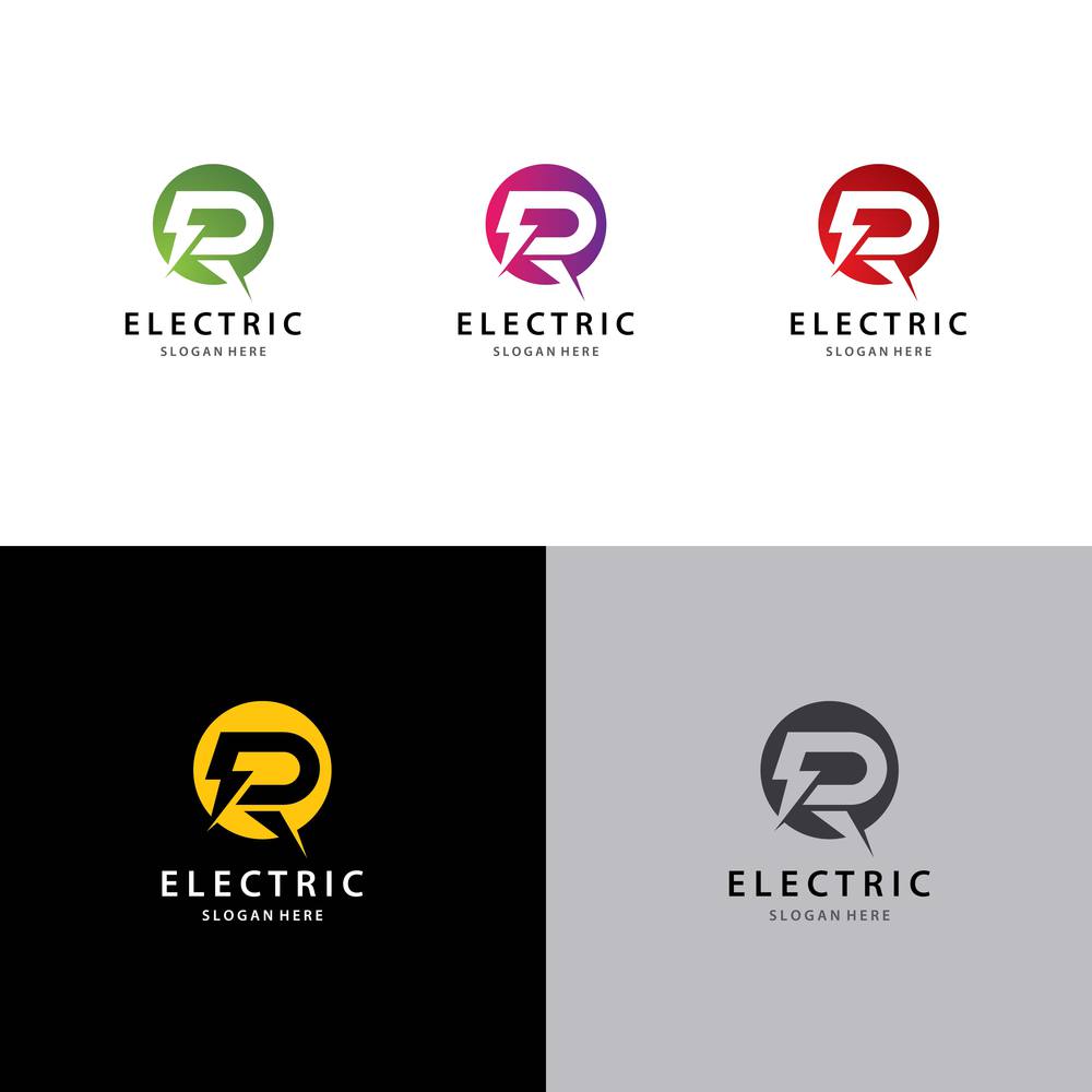 Electric logo template vector icon design