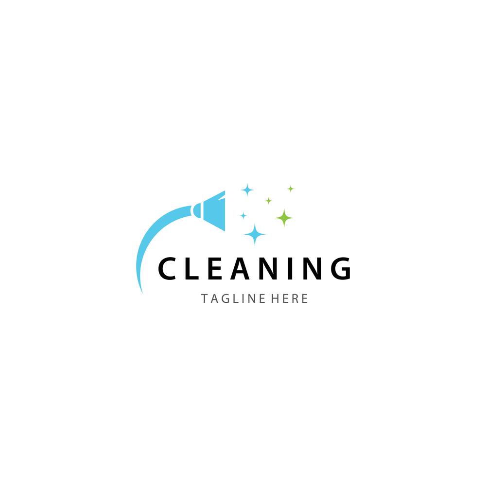 Cleaning logo template vector icon design