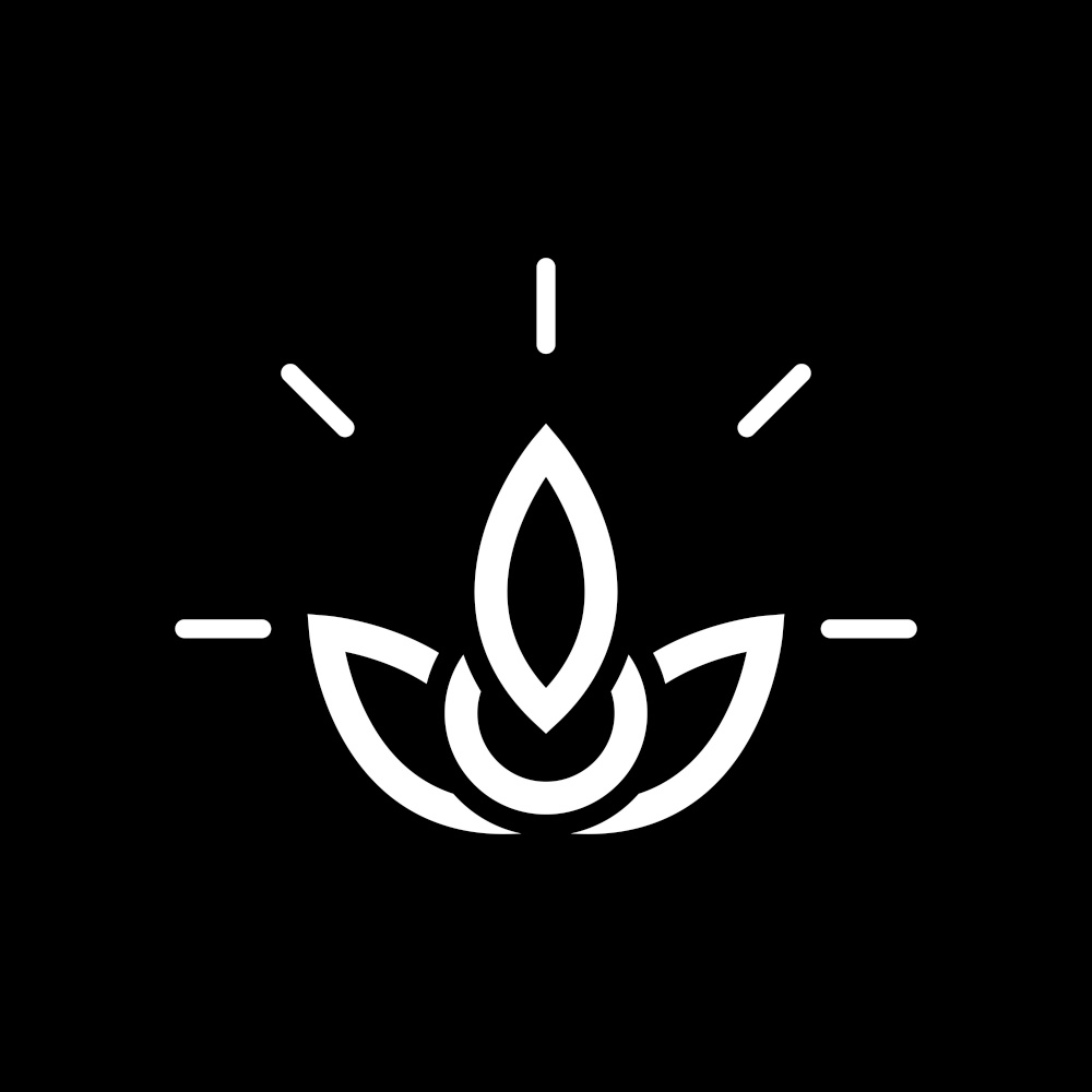 Simple flower logo vector icon design