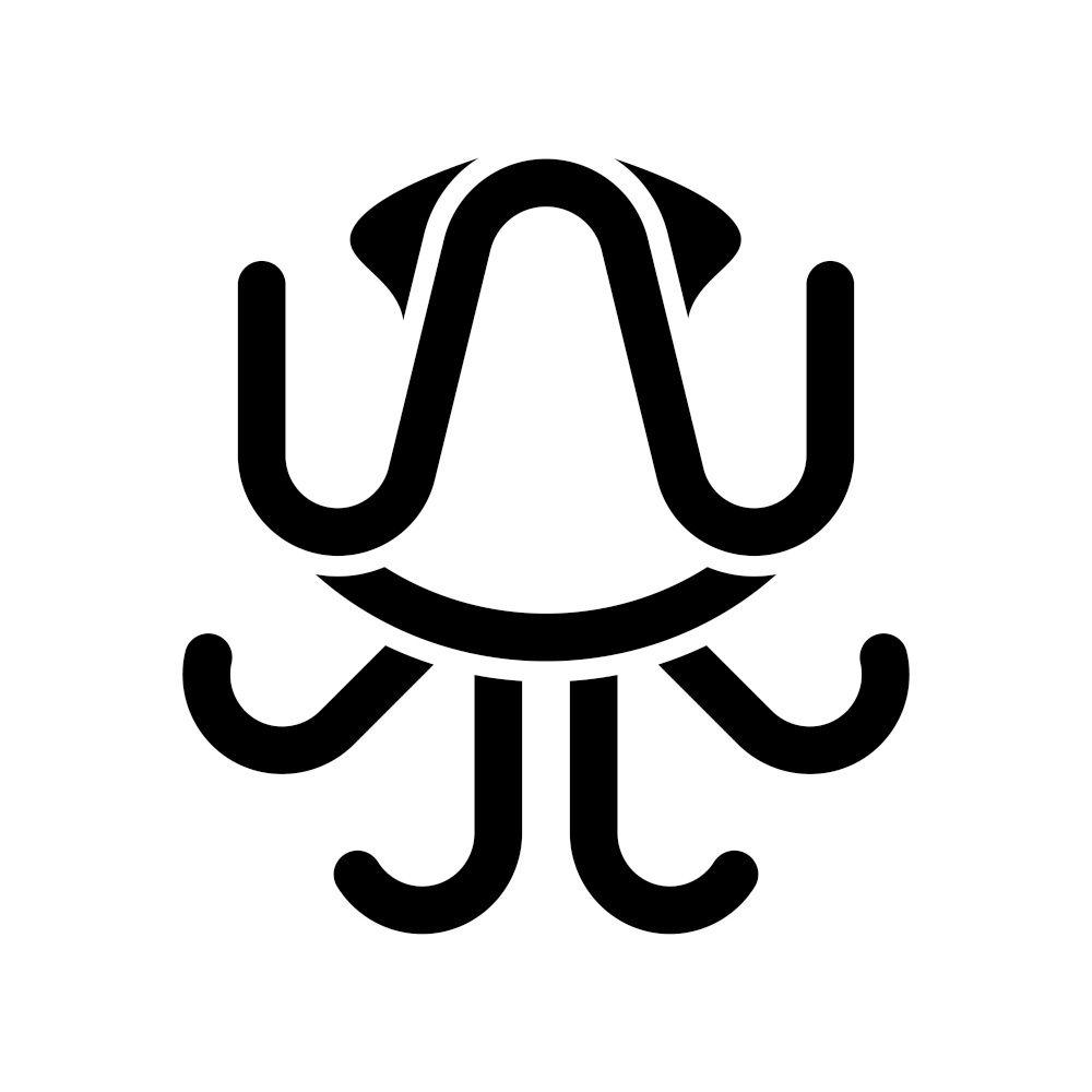 Squid vector logo icon design