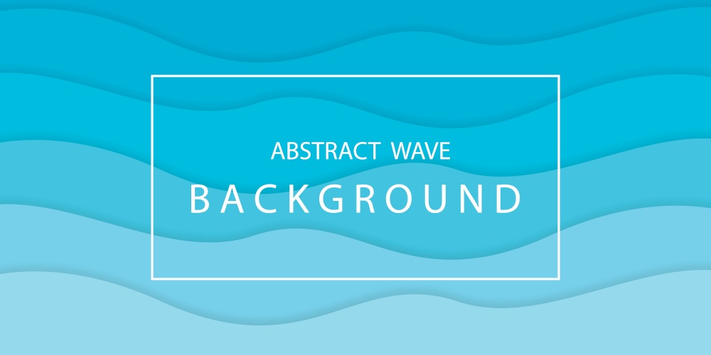 Abstract wave background template vector design