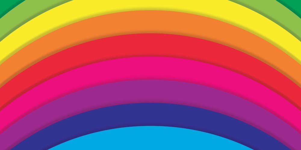 Rainbow vector background template design