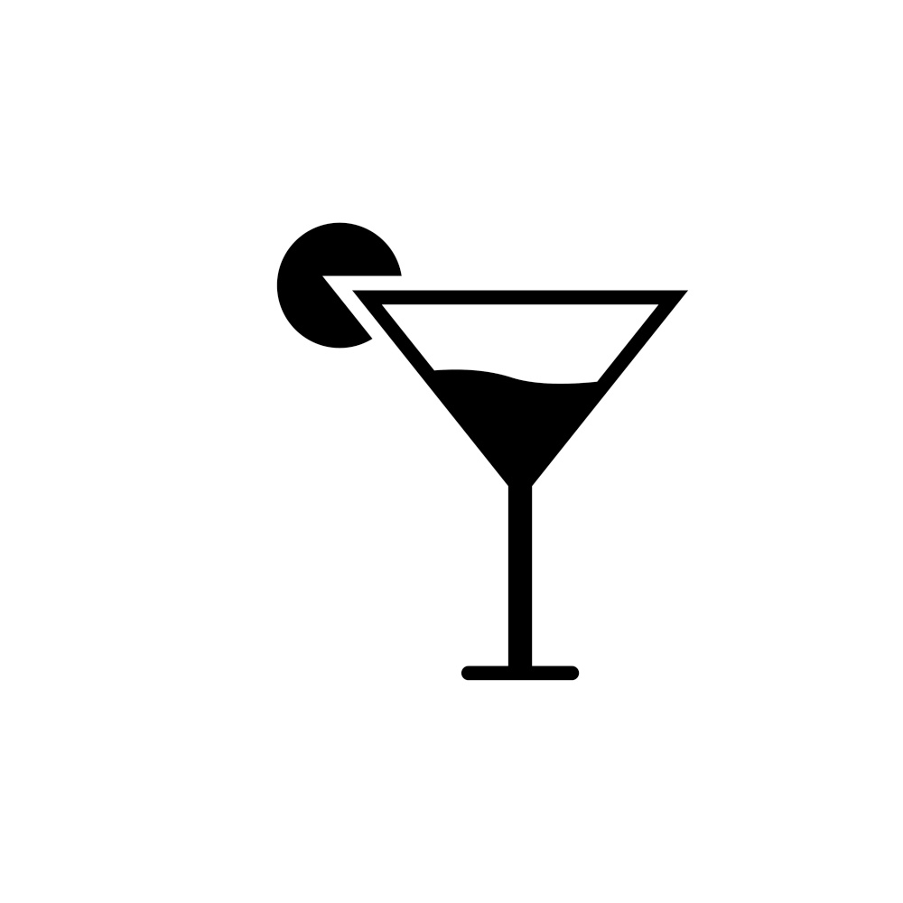 cocktail icon vector design trendy