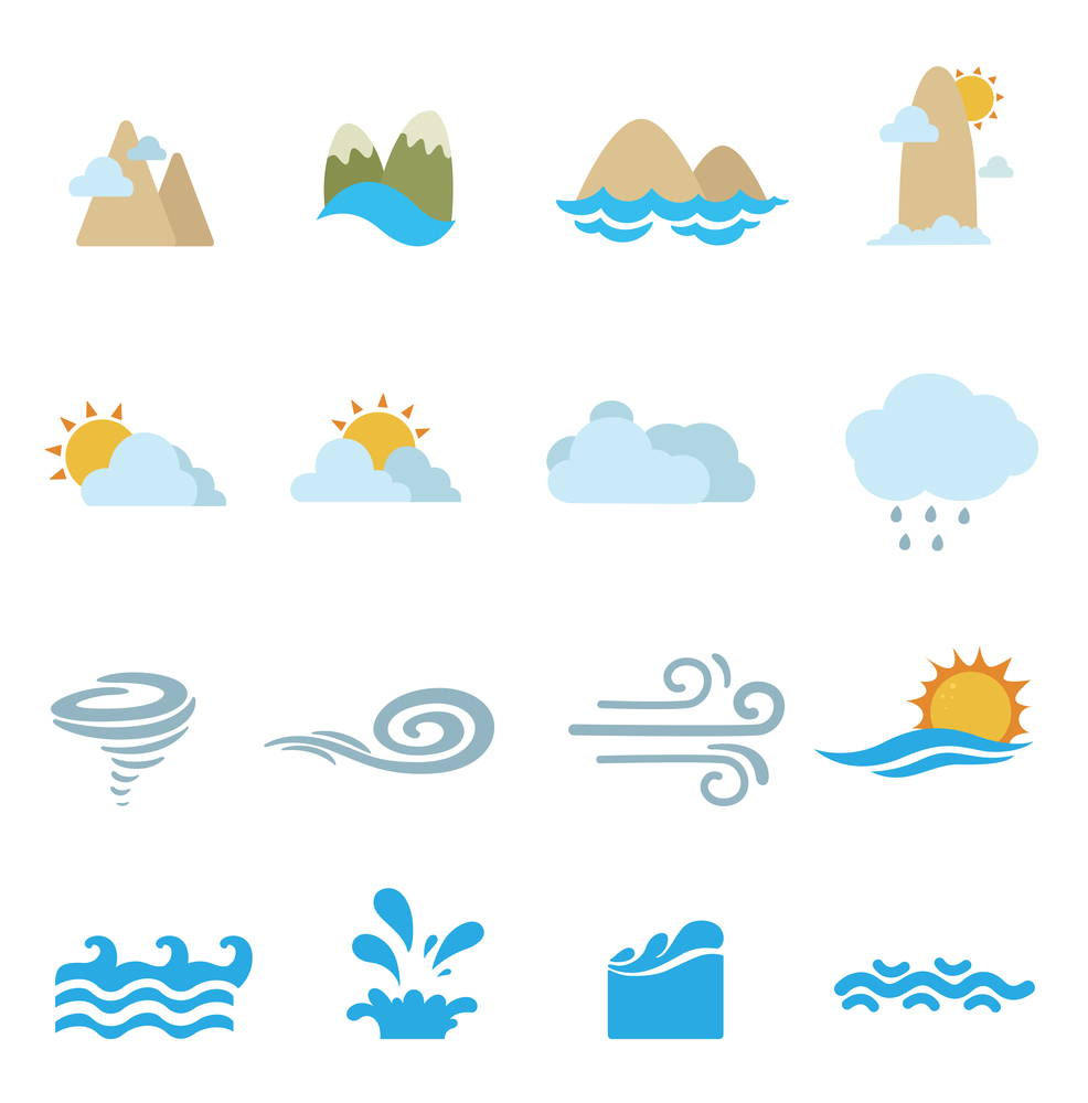 Illustration of season icons