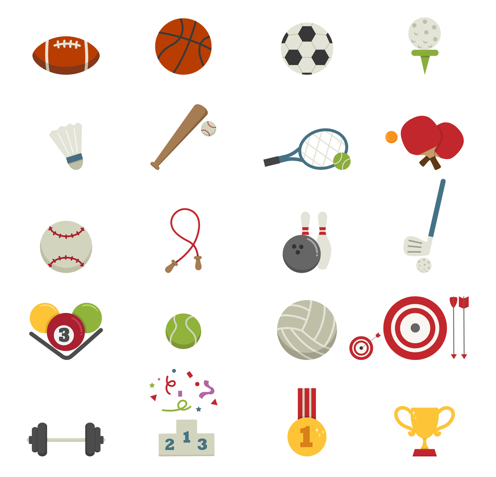 Illustration of sports Icons