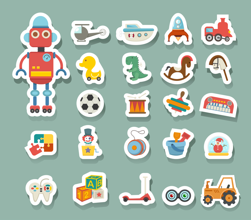 illustration of Toys icon vector