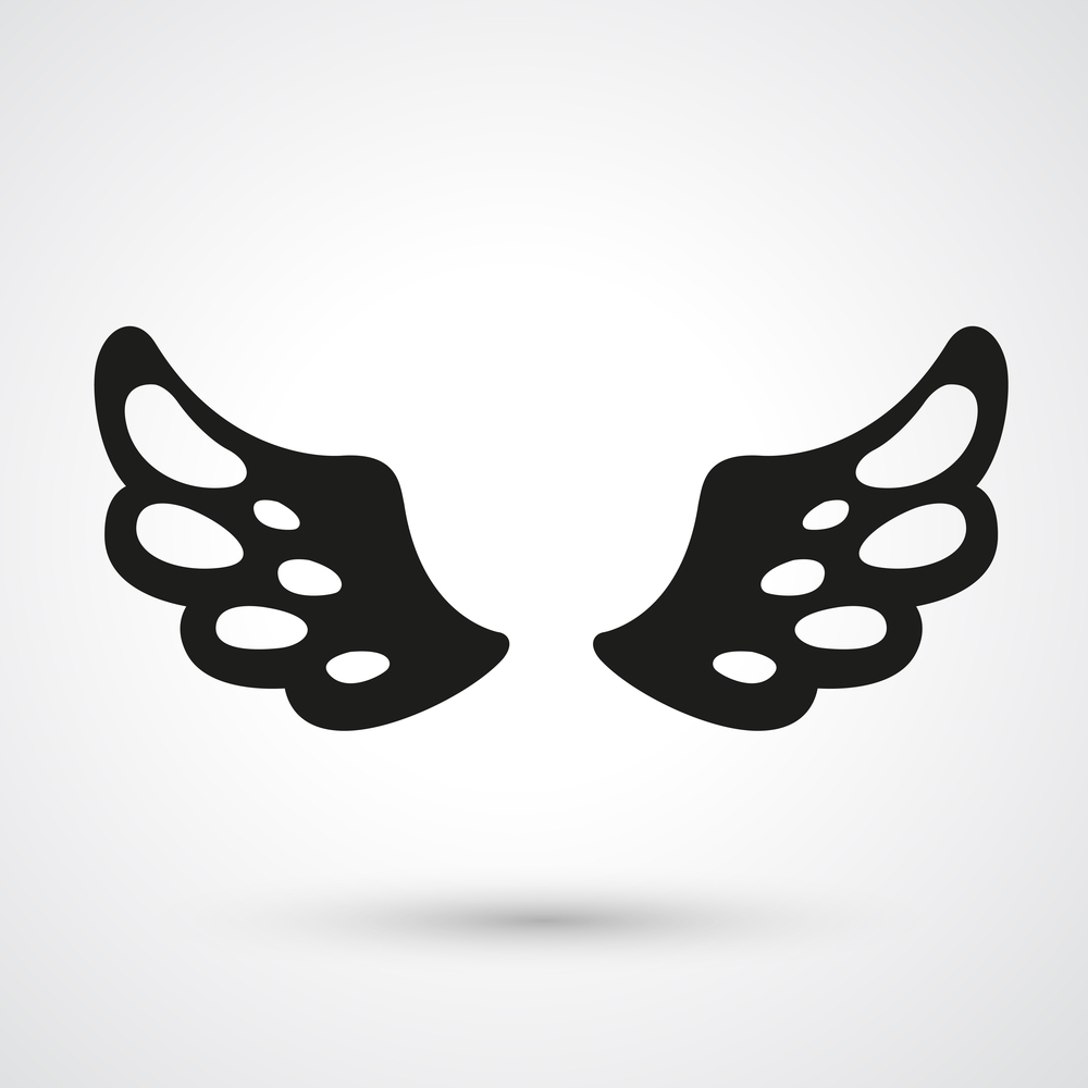 Illustration of wings icon vector