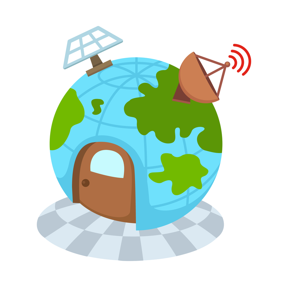 globe network.vector illustration
