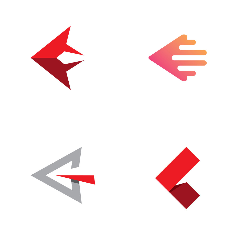 Arrow logo Letter Template Vector Icons