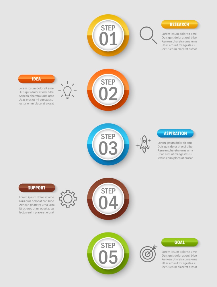 Infographic modern for business presentations or information banner