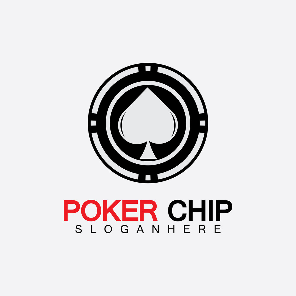 Casino chip icon, poker chip vector icon logo,Casino chips for poker or roulette.Vector illustration isolated on white background.