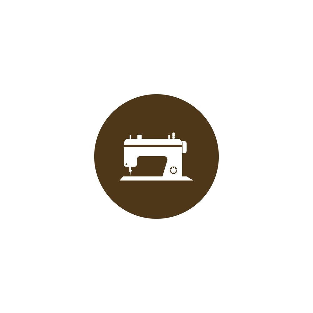 Sewing machine icon vector illustration design logo
