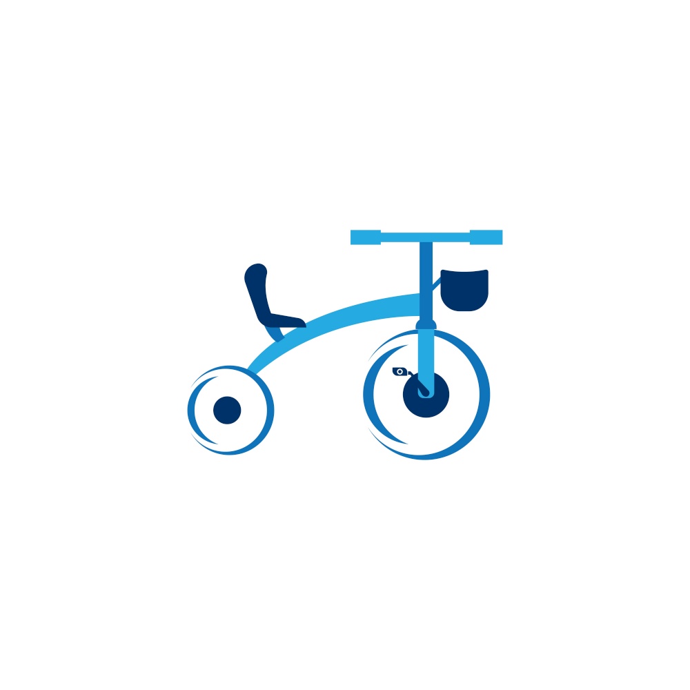 Tricycle icon vector illustration design template.