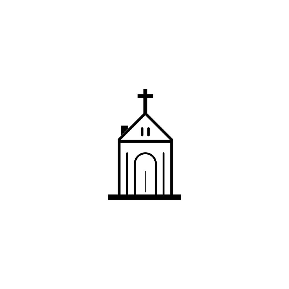 symbol of Christian cross, vector illustration design template.