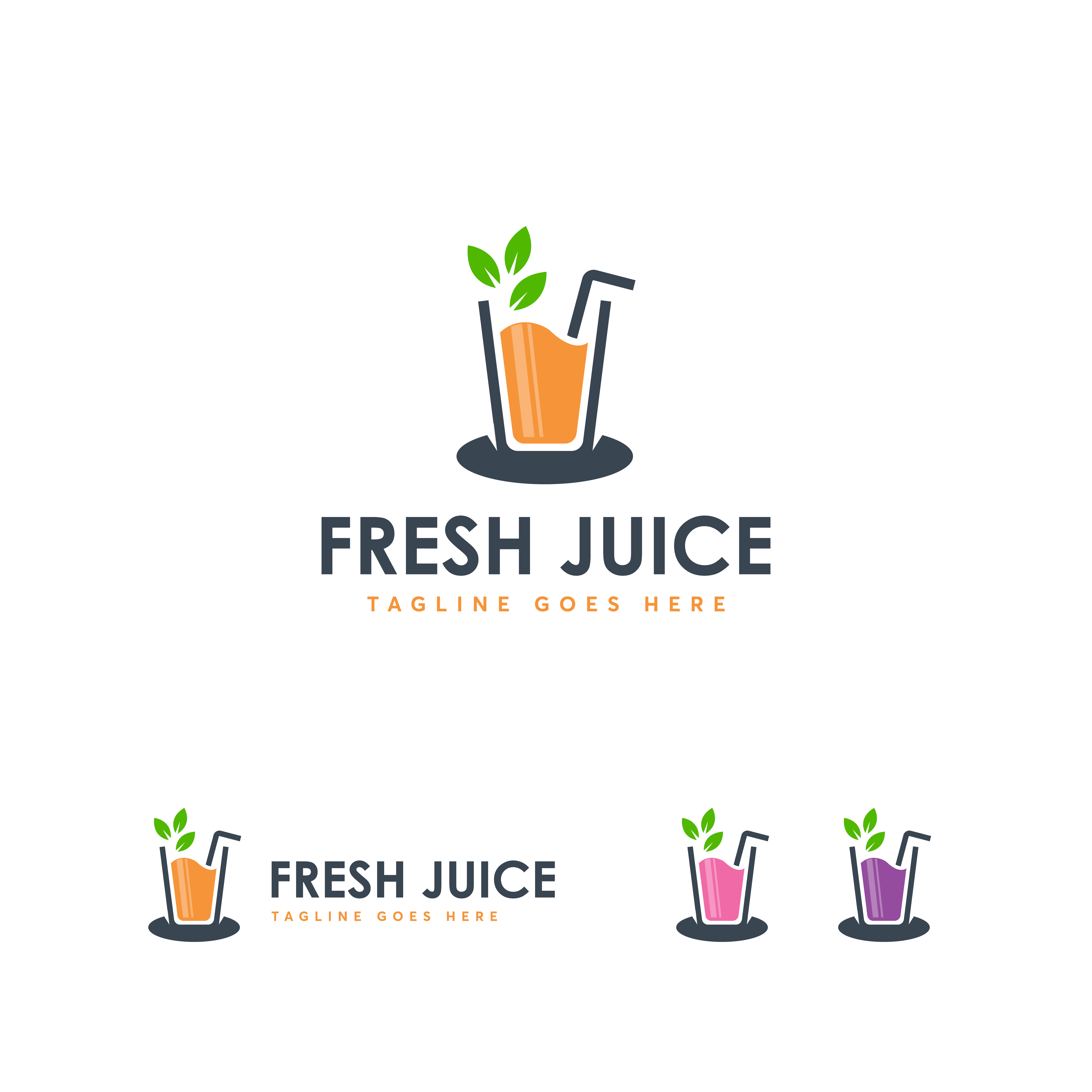Juice Logo Design Template Verctor Modern And Minimalism