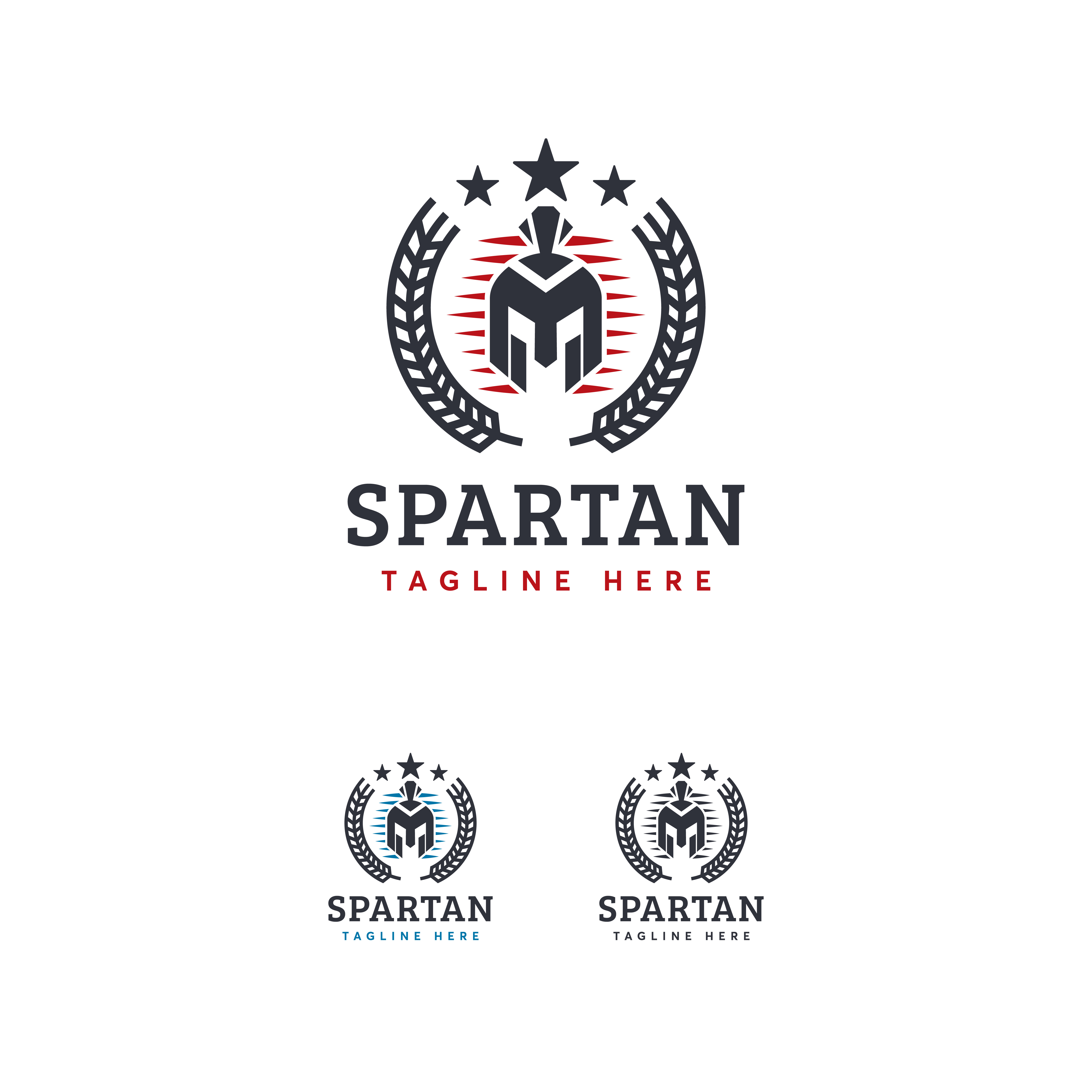 Spartan Logo Design Vector Template Modern And Minimalism
