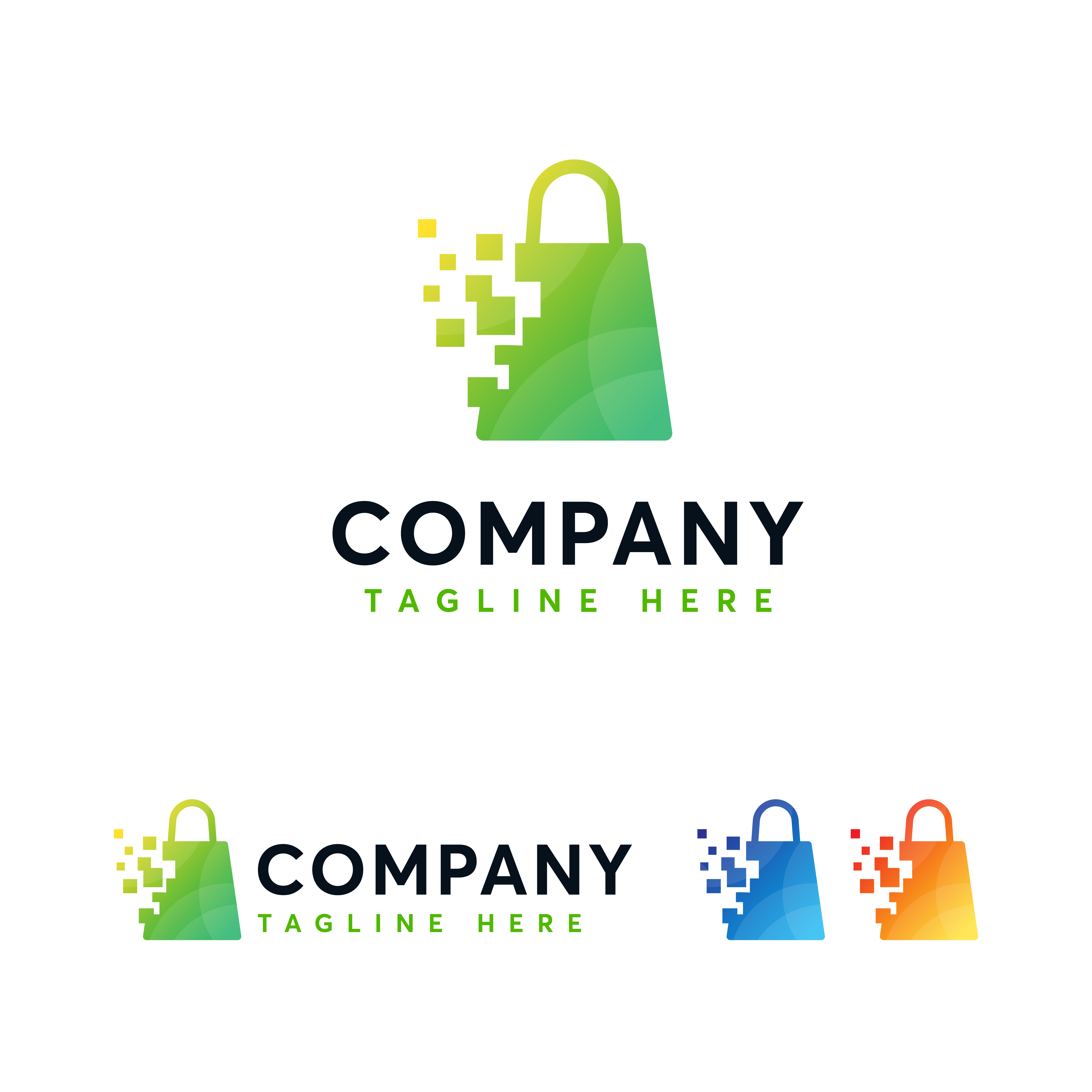 Bag Logo Design Vector Template Modern And Minimalism