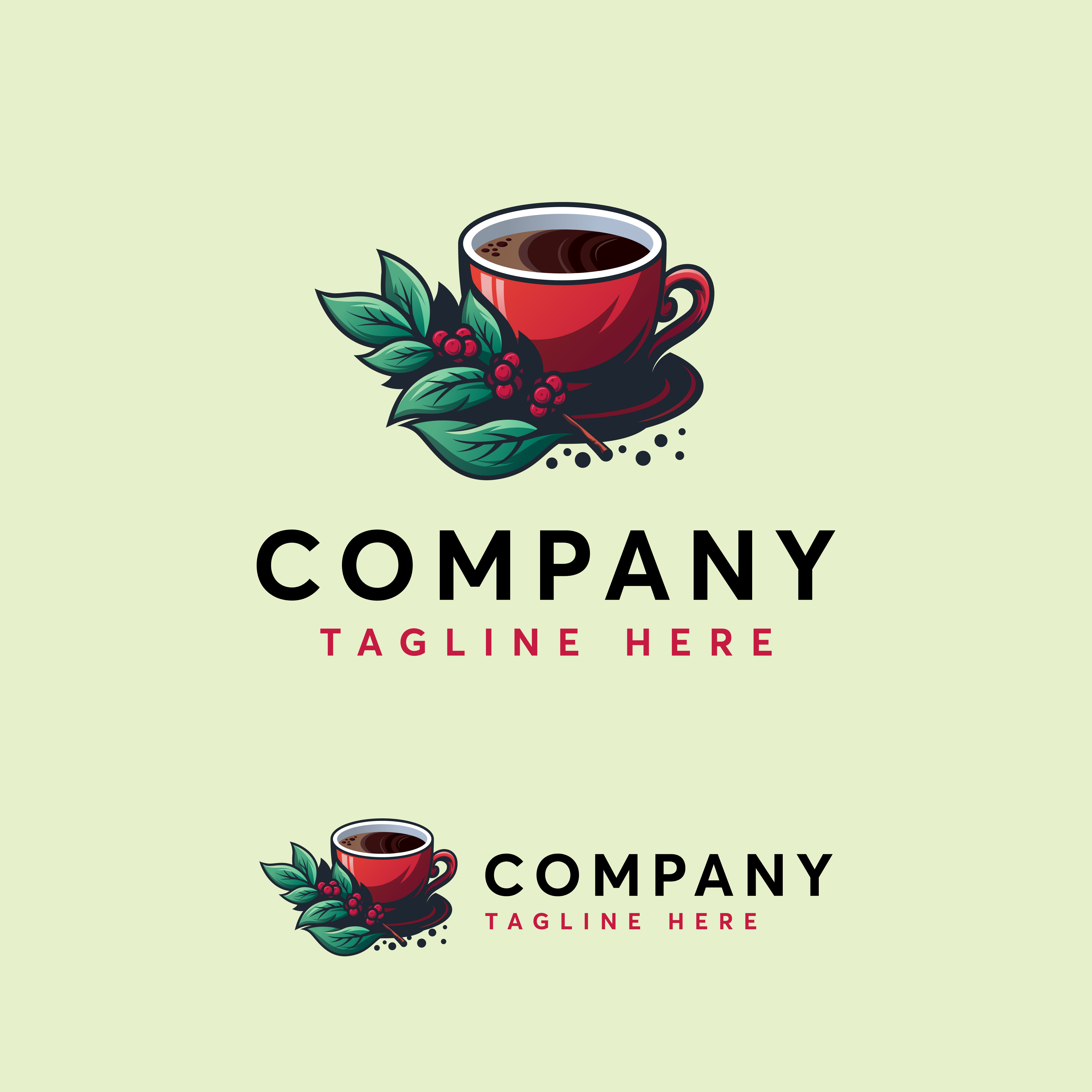 Coffee Logo Design Vector Template Modern And Minimalism