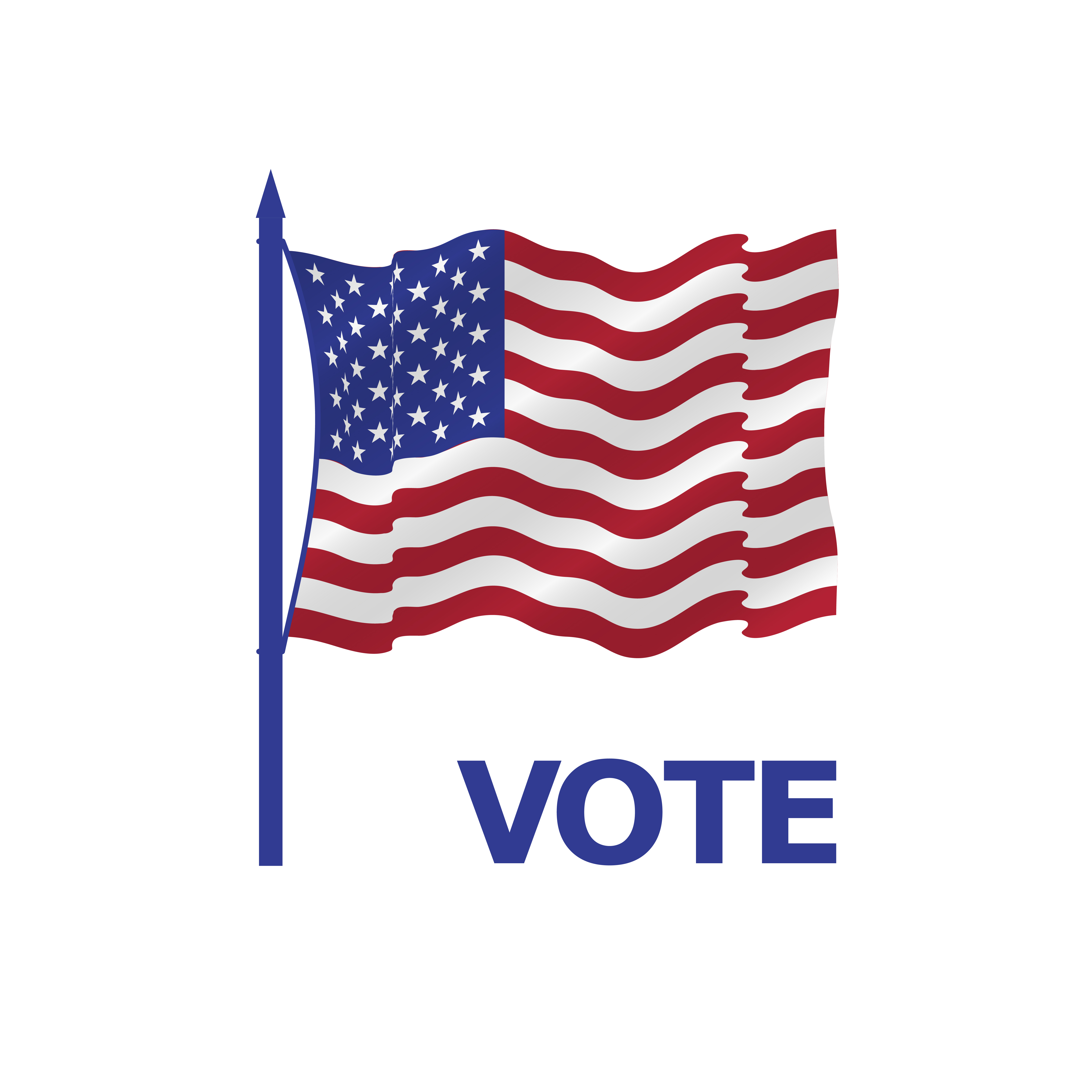 VOTE HERE. Polling place sign. 2020 United States presidential election. Vector illustration.. VOTE HERE. Polling place sign