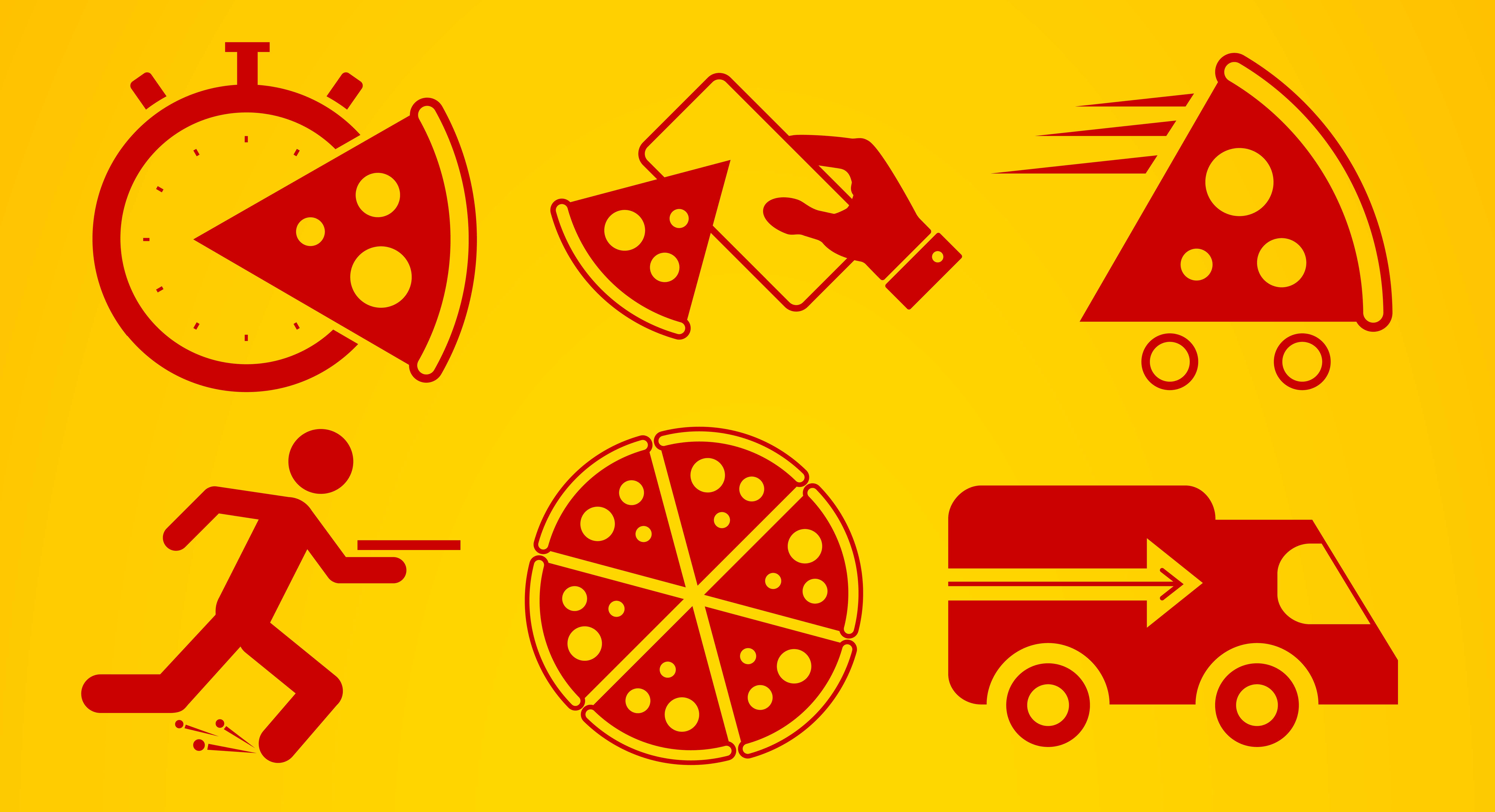 Pizza delivery icon set. Flat style vector illustration.. Pizza delivery icon set. Vector illustration