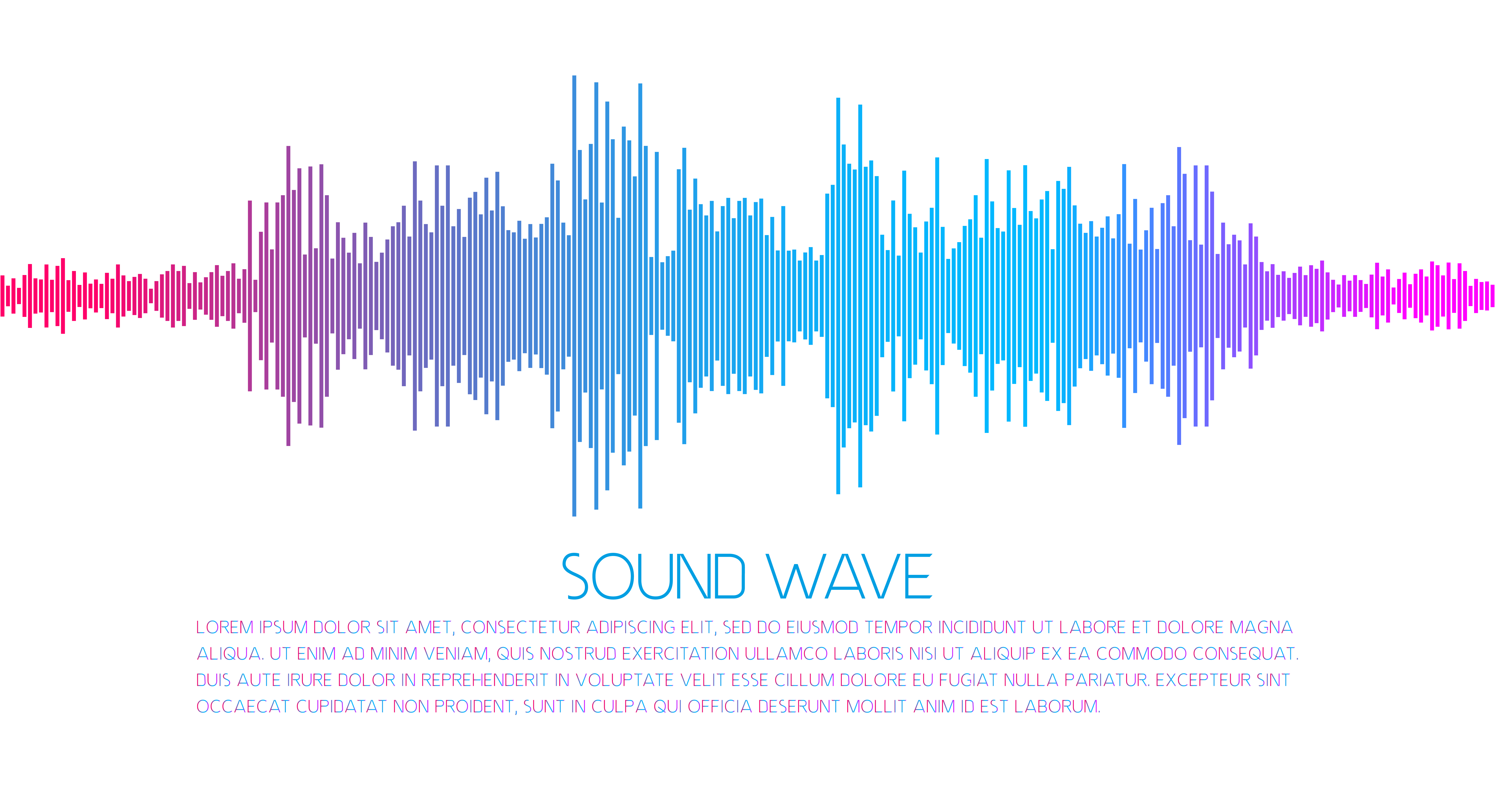 Music sound wave spectrum. Flat style vector illustration.. Music sound wave spectrum. Vector illustration