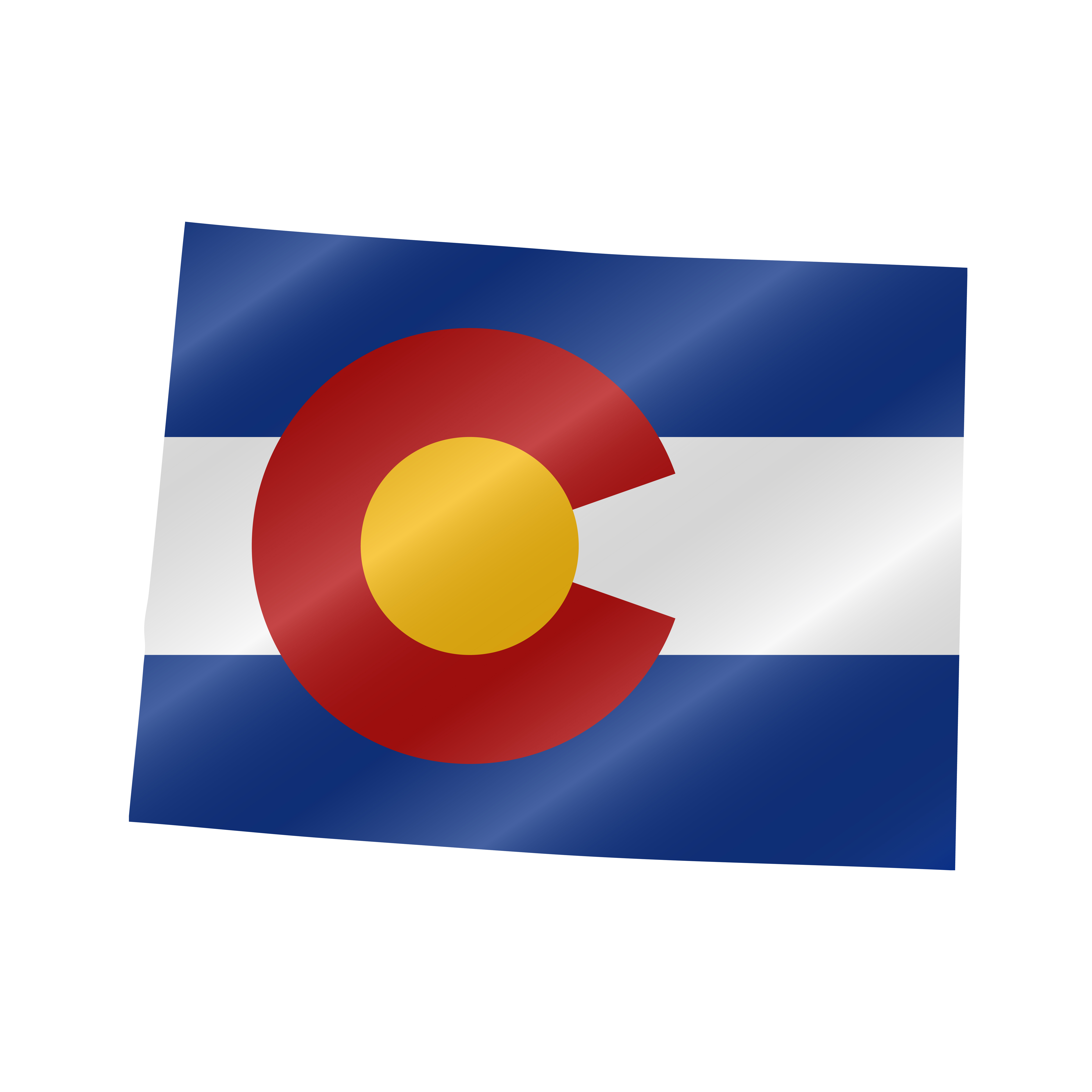 Detailed waving flag map of Colorado. Vector map with masked flag.. Waving flag map of Colorado. Vector illustration