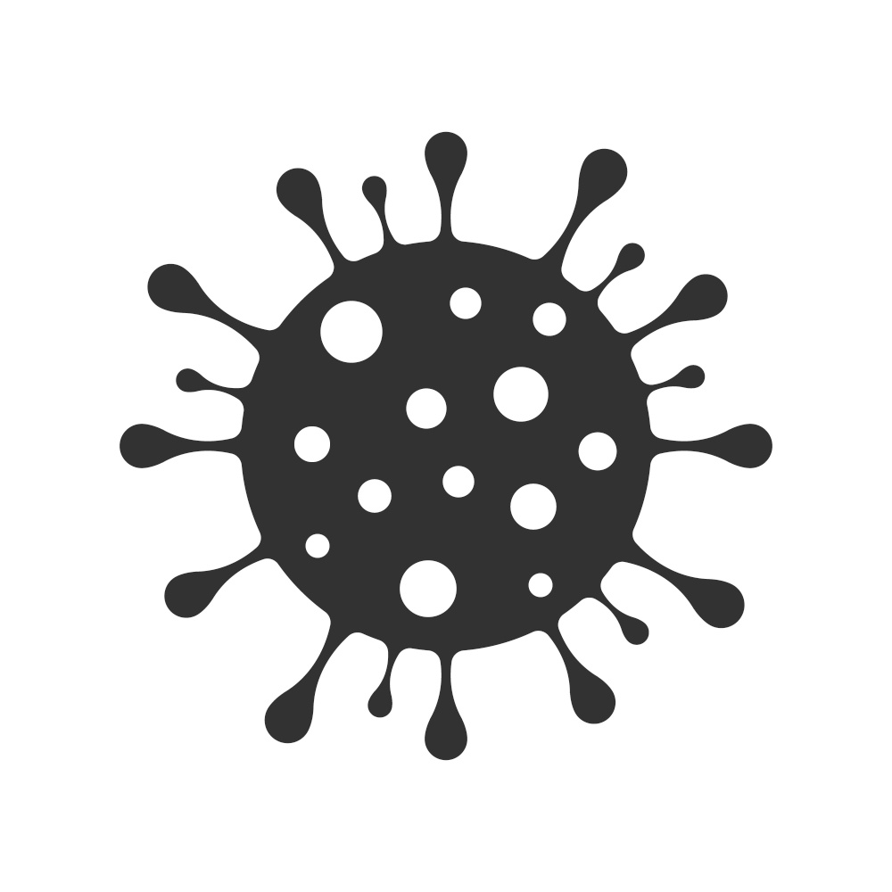 Corona virus vector icon. Coronavirus sign. Corona virus vector icon. Template for your design