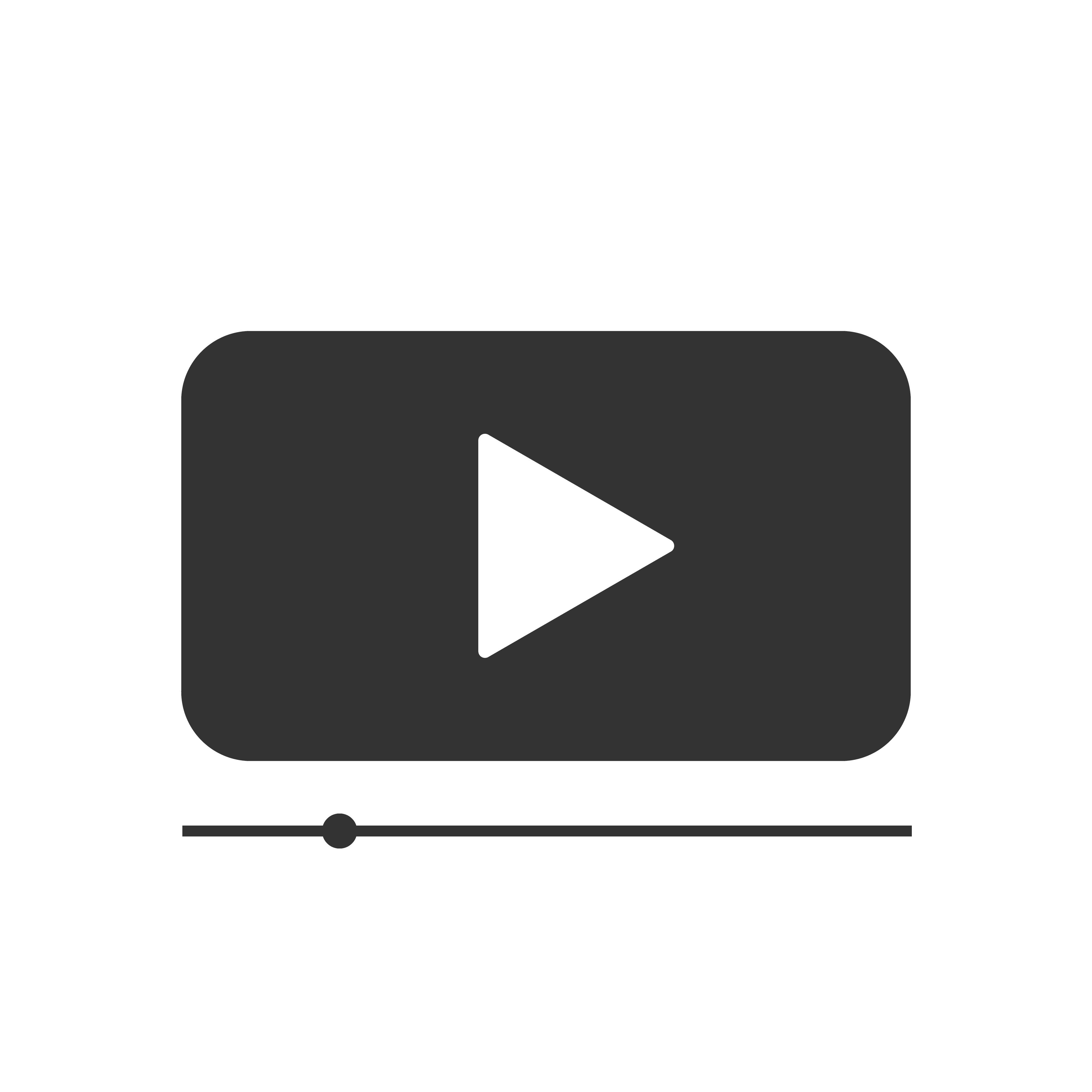 Video player vector icon on white background. Video player vector icon Template for your design