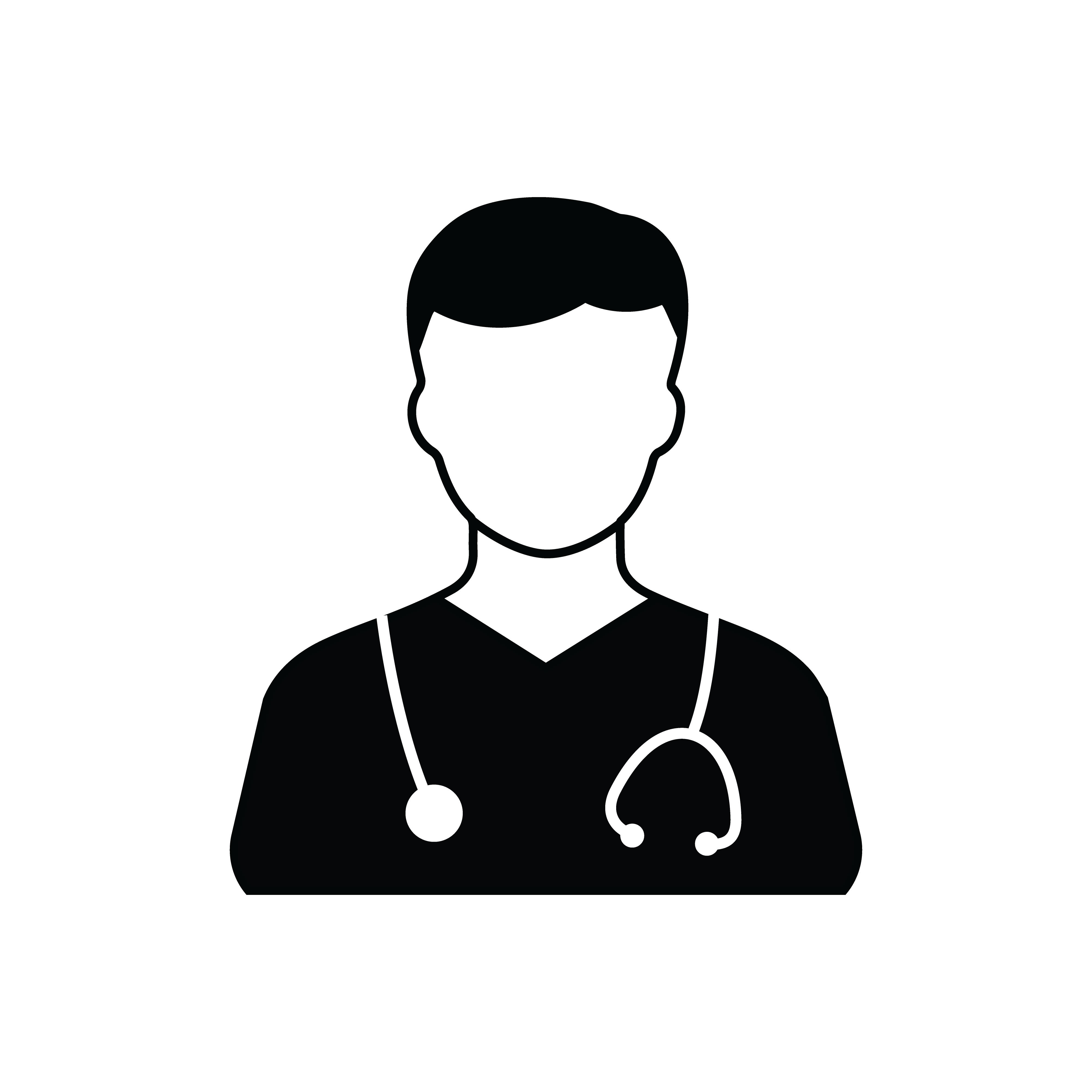 Doctor vector icon. Medicine logo. Doctor vector icon Template for your design