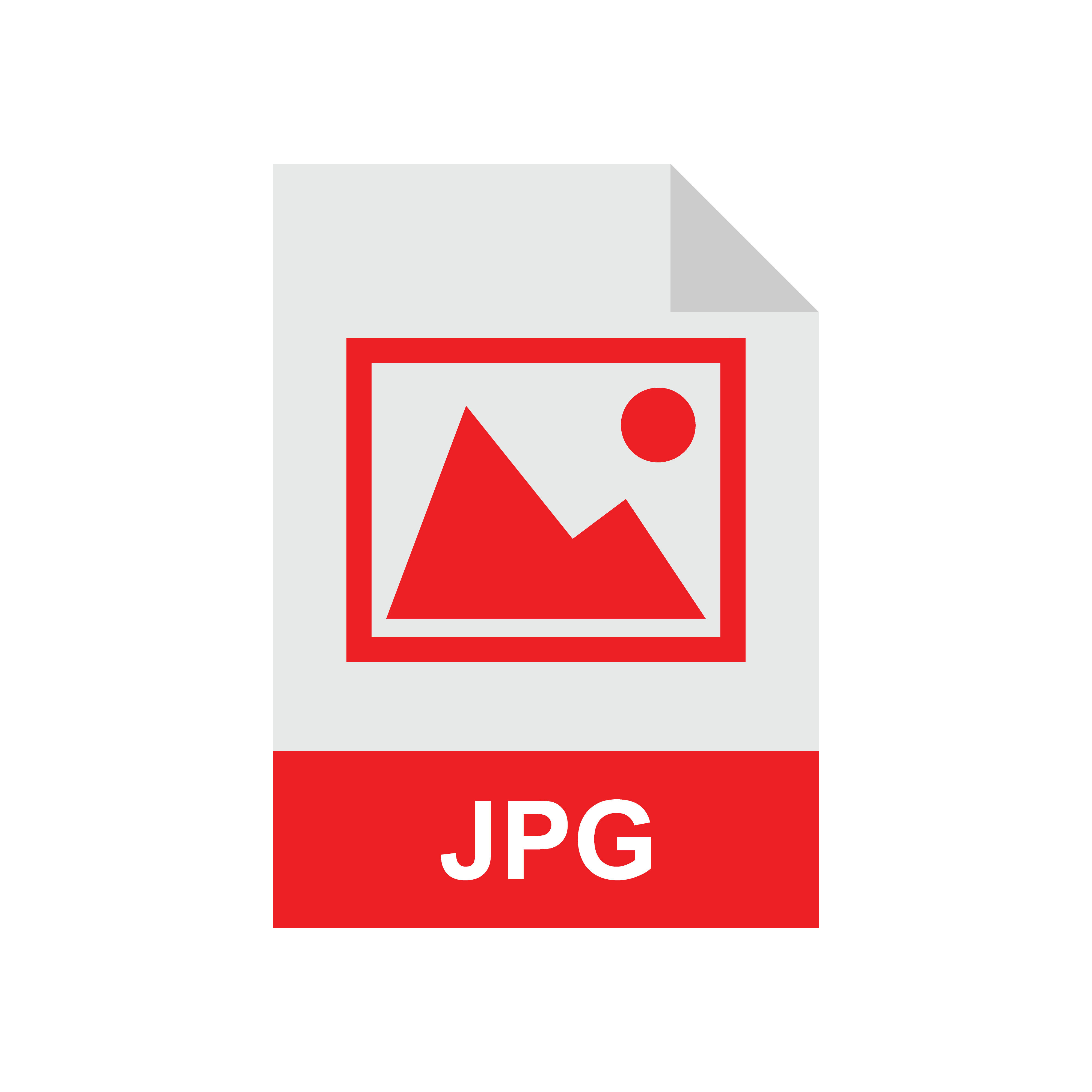 JPG format file vector icon. JPG format file Template for your design