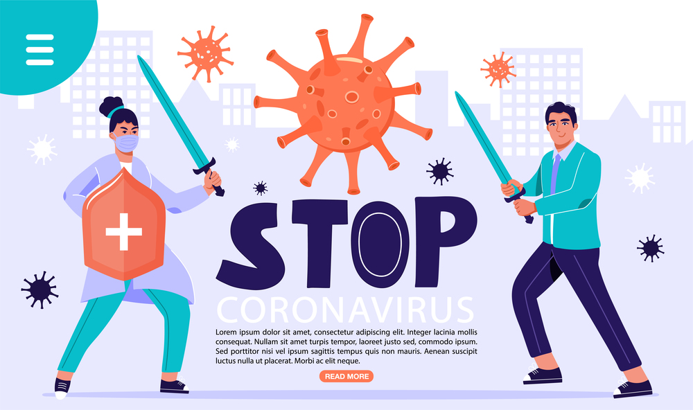 Stop Corona Virus Medical Health Illustration