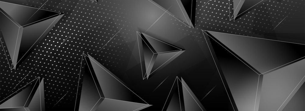 Modern Colorful Grey and Black Background with Abstract Triangle Shape Combination. Graphic Design Element.