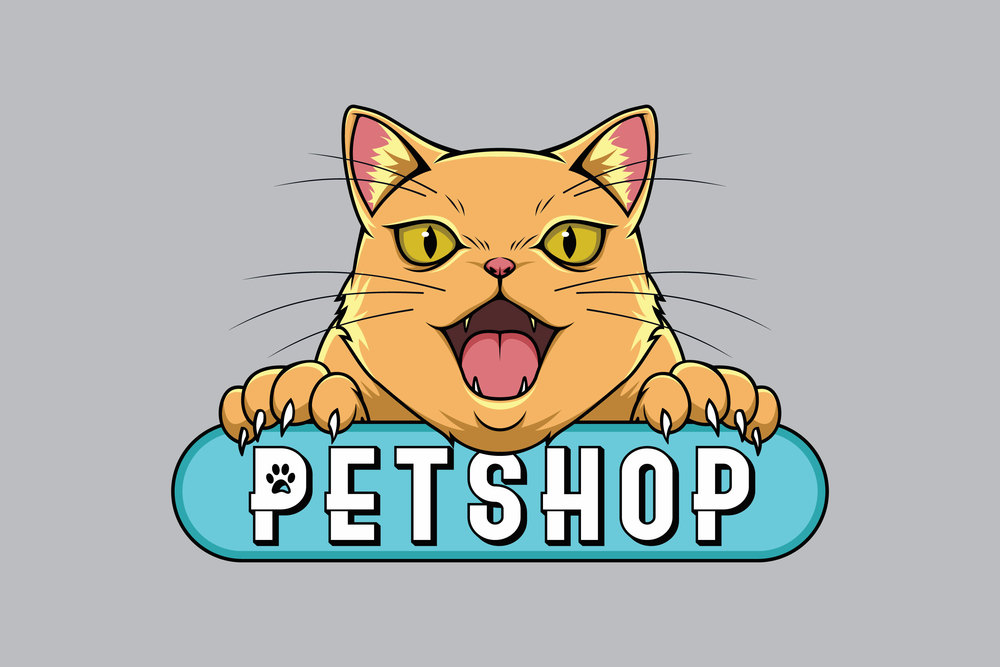 Kitten the pet illustration vector
