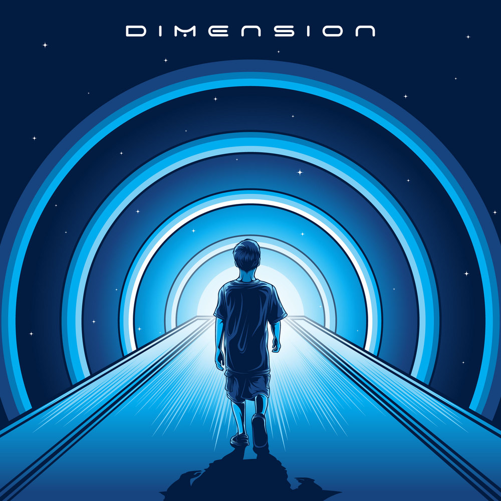 Walk to dimension illustration vector