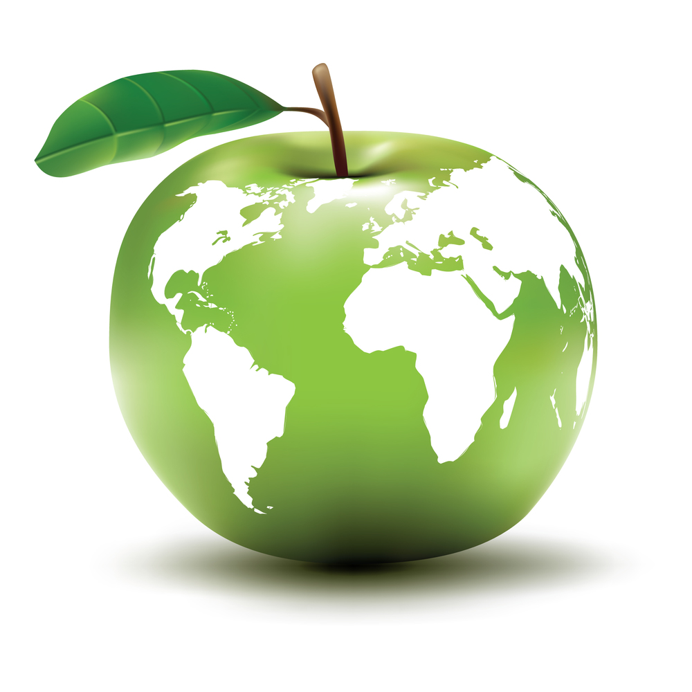environmental earth concept / apple | EPS8 No Transparency