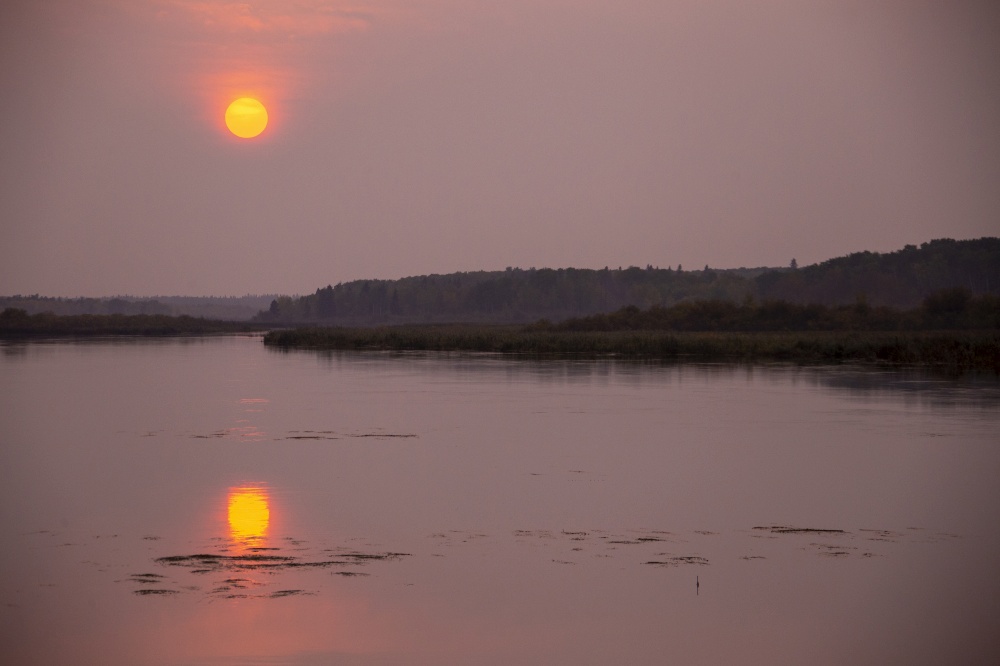 Sunset Saskatchewan Canada Northern Lake Wilderness