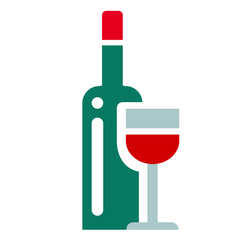 colorful wine icon