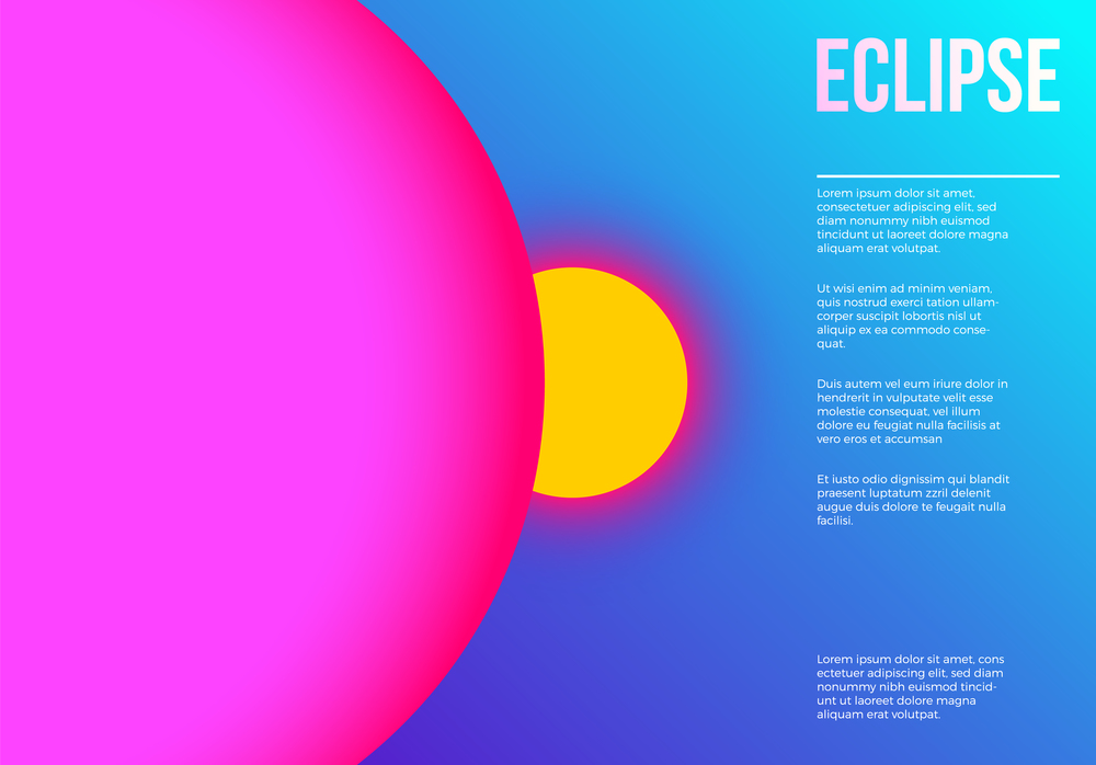 Abstract background with vibrant colorful planets in space with ultra colors
