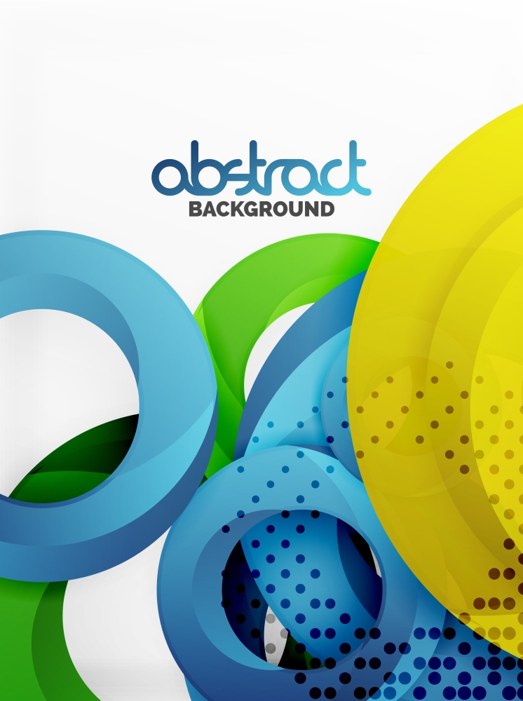 Circle background design. Circle vector background design with abstract swirls