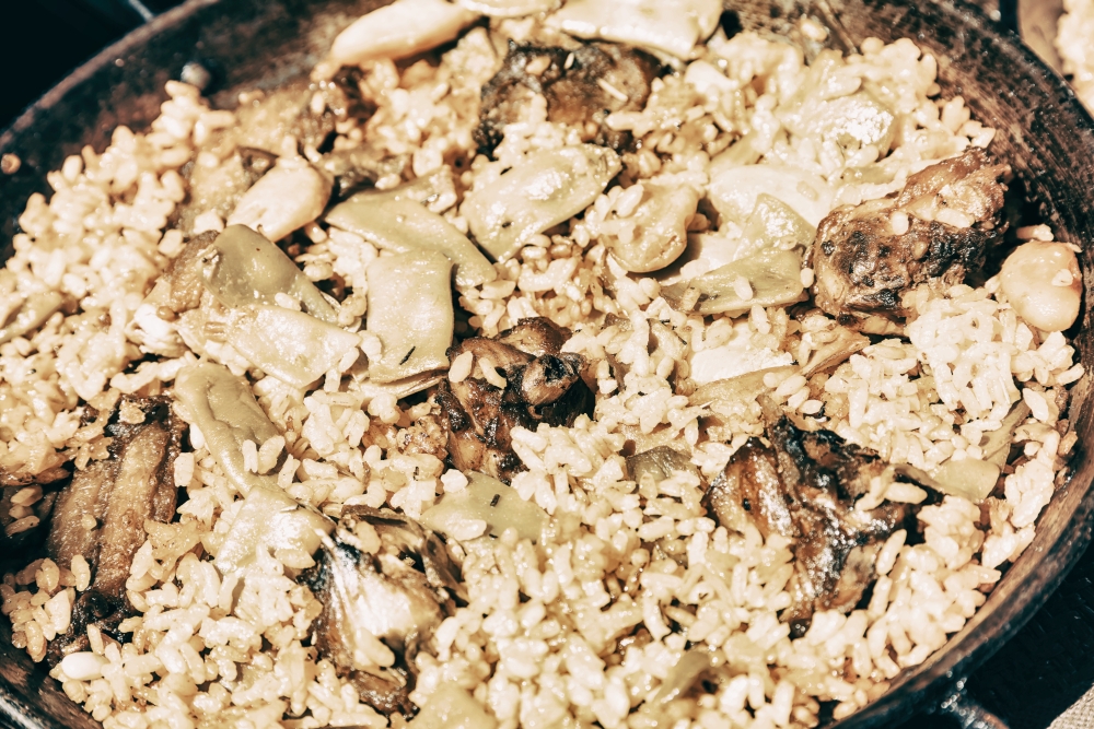 Traditional Valencian Paella With Rice And Chicken