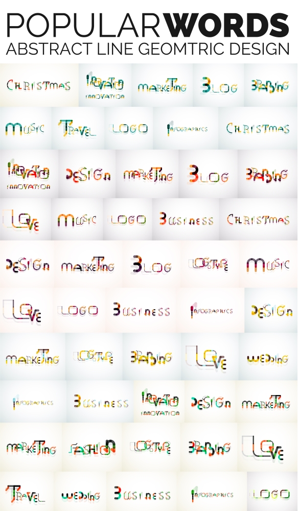 Mega collection of popular web keys - Christmas, blog, logo, music and other